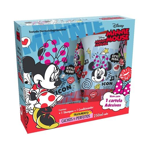 Kit Shampoo Infantil 250Ml + Cond 230Ml Minnie Cachos C/Ades
