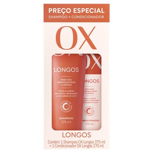 Kit Ox Longos Sh 375Ml+Cond 170Ml