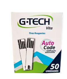 Tiras De Teste Glicose G Tech Vita C/50 Un