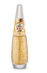 Esmalte Impala Maratonando Netflix Glitter Flocado Aclamado