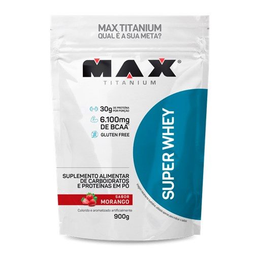 Super Whey Refil 900G Morango V01