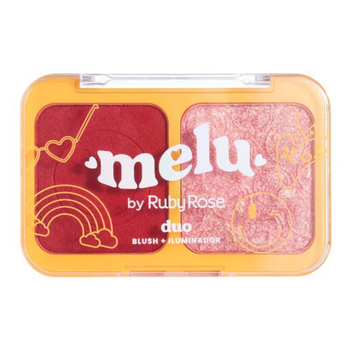 Duo Blush + Iluminador 6,85G Rr1002-1 Garden Melu Rubyrose