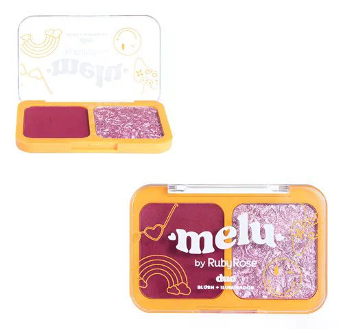 Duo Blush + Iluminador 6,85G Rr1002-4 Levitating Melu Rubyro