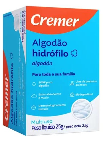 Algodao Cremer Hidrof 25G