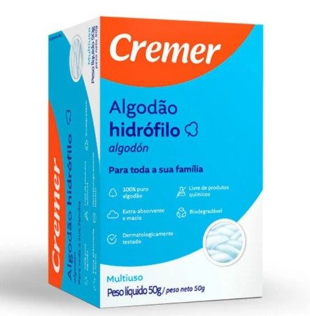 Algodao Hidrofilo Cremer 50G
