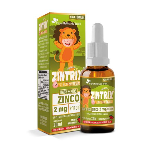 Zintrix Morango 20Ml Flora Nativa
