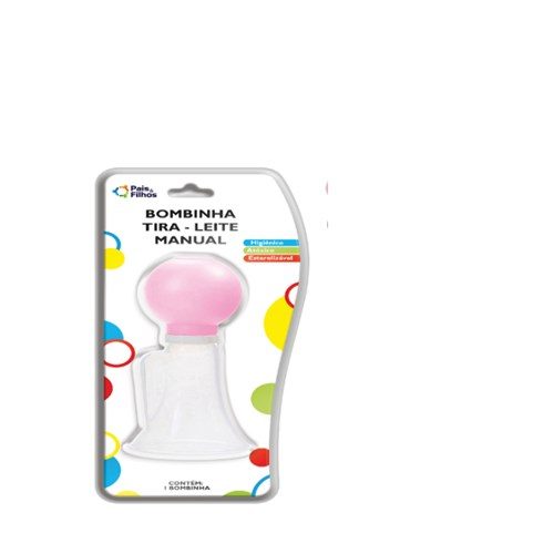 Bomba Tira Leite Manual Rosa