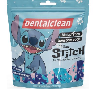 Fita Dental Com Cabo Stitch Morango