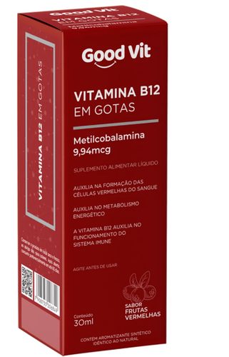 Good Vit Vitamina B12 Gotas 30Ml Frut Ver