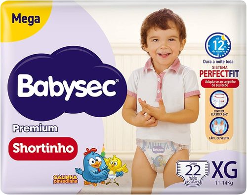 Fd Babysec Shortinho Premium Mega Xg 22Un