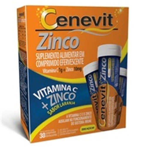 Cenevit Zinco 1G+10Mg C/ 30Cp Eferv