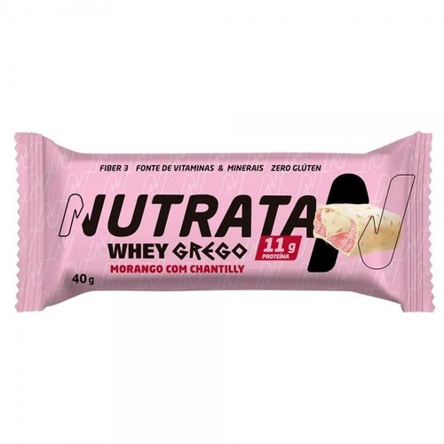 Barra Proteica Grego Bar Morango C/ Chantilly Display 12X40G