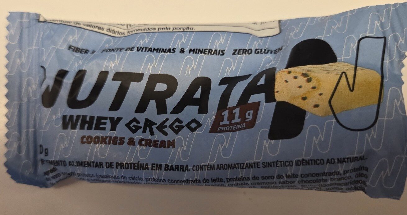 Barra Whey Gre Nutrata Cookie Cre 12X40G Nutrata