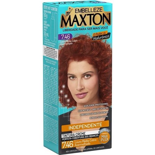 Tint Maxton Kit 7.46 L Med Cobre Averm P Embelleze