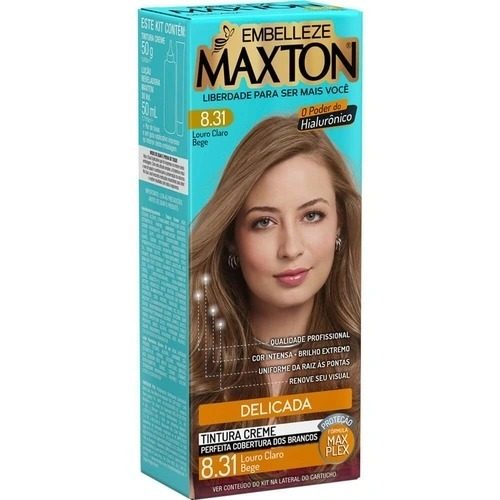 Tint Maxton Kit 8.31 Louro Claro Bege P Embelleze