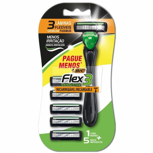 Ap Barbear Bic Flex3 1Ap+ 5Refil-Demais Prod