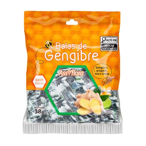 Bala De Gengibre E Mel/Prop 38G Abv