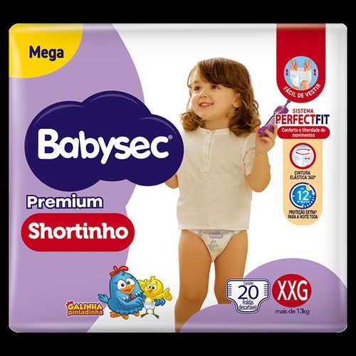 Fr Babysec Shortinho Mega Xxg 6X20