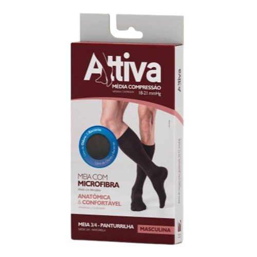 Panturrilha G Ponteira Fechada Masculina Preta