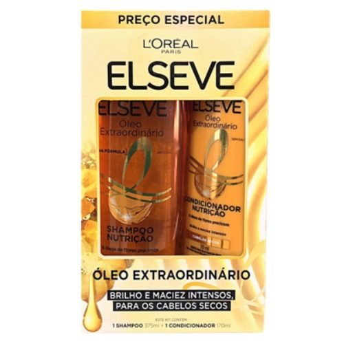Kit Sh Elseve Oleo Extra 375+Cond 170Ml