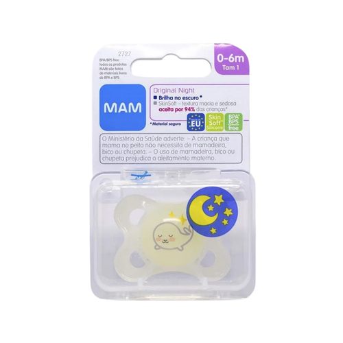 Chupeta Mam Original Night 0-6Meses-Neutra-Mb Unit