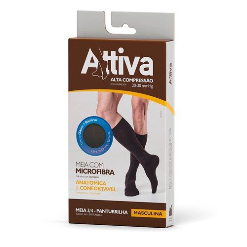 Panturrilha G Ponteira Fechada Masculina Preta 1