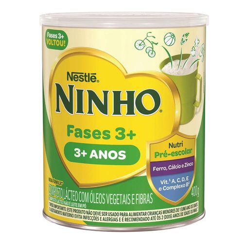 Leite Po Ninho 400G 3+(3Anos)
