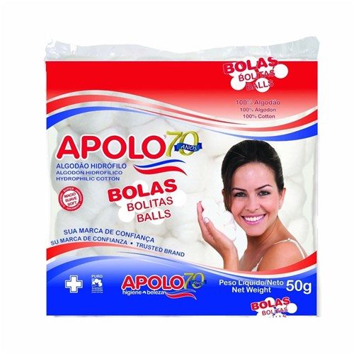 Algodao Bolas 50G Apolo