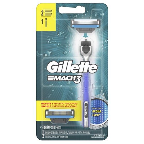 Kit Apar Mach3 Acqua Grip Sens 2Carg