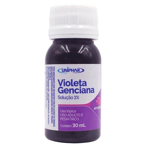 Violeta Genciana Solucao 1% 30Ml - Uniphar